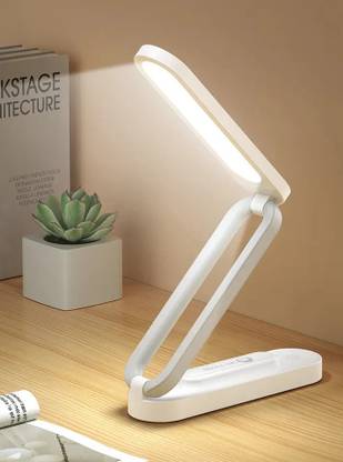 AKR Rechargeable Folding LED Desk Lamp Brightness Adjustable Stepless Dimming Lamp Study Lamp