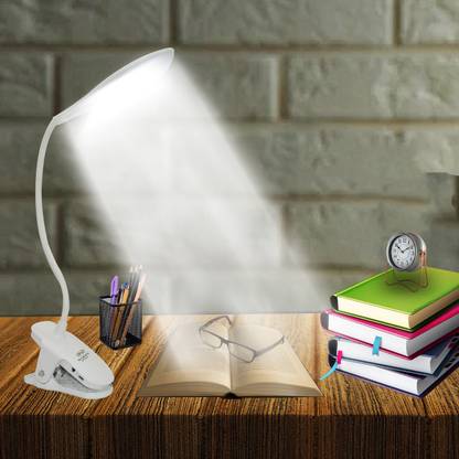 Waken LED Table Lamp Clip Mount Rechargeable Touch Button Study Lamp