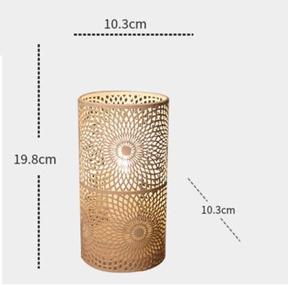 BNF Metal Table Lamp Battery Operated Decorative Lamp Led Lantern Cordless Large Table Lamp
