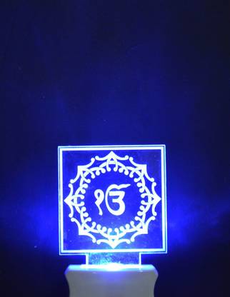 Iqbal collection Ek Onkar Night Lamp Create a tranquil ambiance with variable lighting Night Lamp
