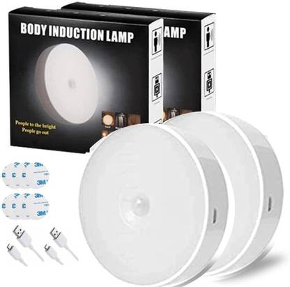 ZEBIFY Body Motion Sensor Lamp USB Rechargeable with On/Off Sensor Switch Night Lamp