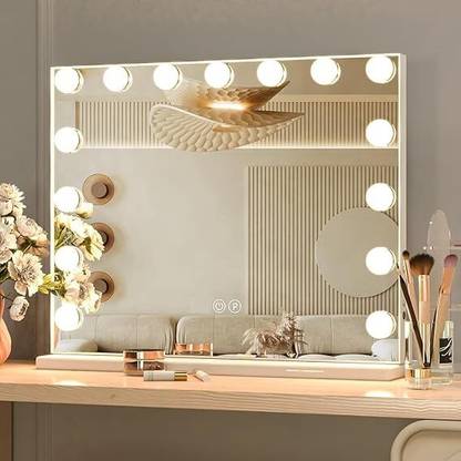 Budwill ™Hollywood Vanity Mirror with Lights White Vanity Makeup Table Lamp