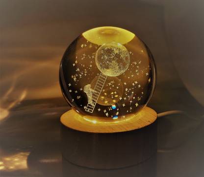 Lilone Astronaut Climbing Crystal Ball Night Lamp