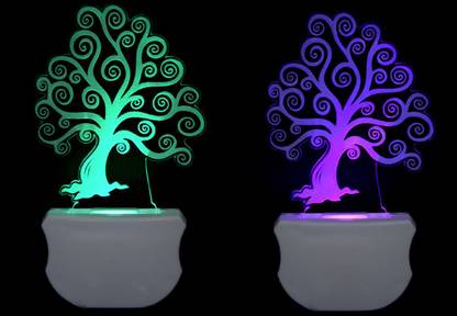 Kedar Enterprises Tree NIGHT LAMP Create Calm atmosphere with customizable lighting Night Lamp