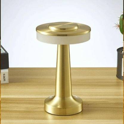 QAWACHH Metal Table Lamp, Rechargeable Brightness Night Light Desk Lamp Night Lamp