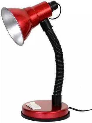 MOONDOWN Red Study table lamp for Scholl and collage Student collage Aluminum Metal Red Study Lamp