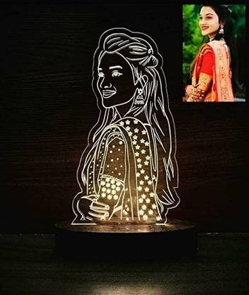 Gift O Demand Acrylic 3D LED Lamp by Your Photos Night Lamp