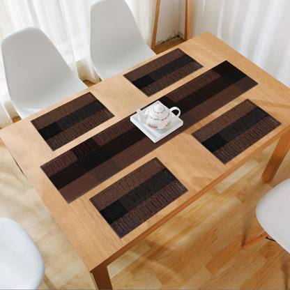 HOKiPO Brown PVC Table Linen Set