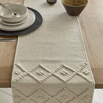 Mega Cart Home Beige Linen Table Linen Set