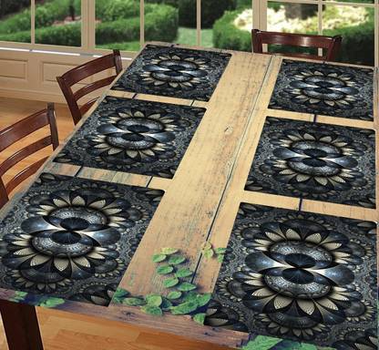 REVEXO Rectangular Pack of 6 Table Placemat