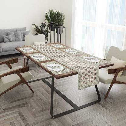 Blocks Of India Multicolor Organic Cotton Table Linen Set
