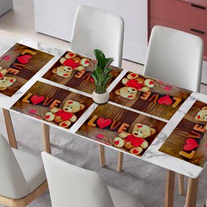 Kanushi Industries Rectangular Pack of 6 Table Placemat