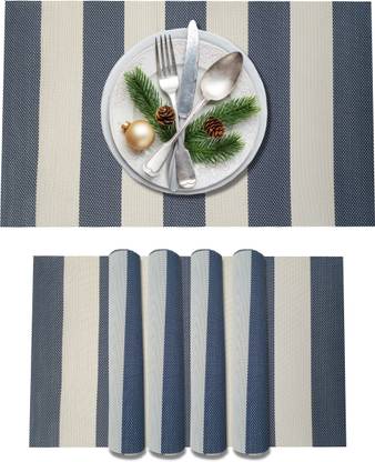 YELONA Rectangular Pack of 4 Table Placemat