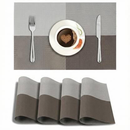 Glosstiy Glam Rectangular Pack of 4 Table Placemat