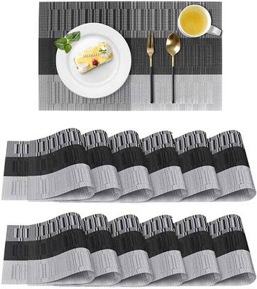 UniKart Rectangular Pack of 12 Table Placemat