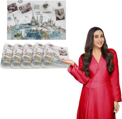 HOKiPO Rectangular Pack of 6 Table Placemat