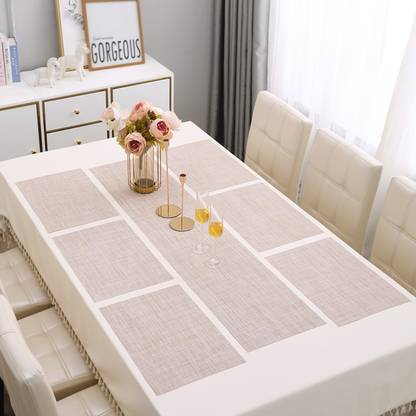 HOKiPO Rectangular Pack of 7 Table Placemat