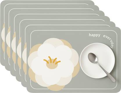 YELONA Rectangular Pack of 6 Table Placemat