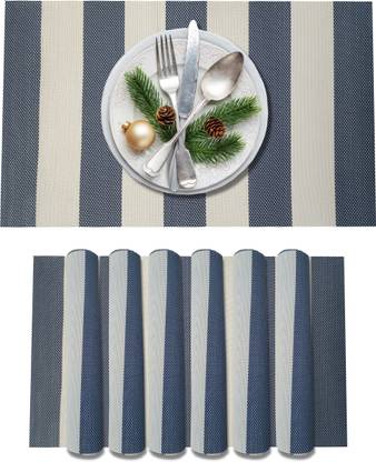YELONA Rectangular Pack of 6 Table Placemat