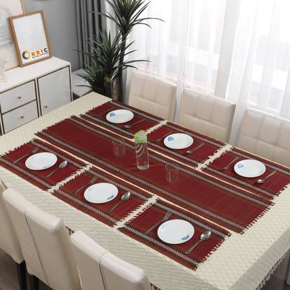orric Rectangular Pack of 7 Table Placemat