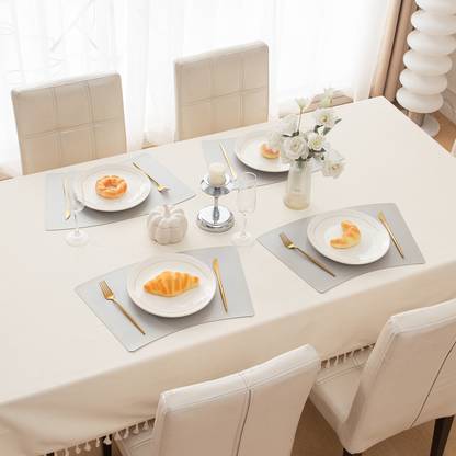 HOKiPO Rectangular Pack of 4 Table Placemat