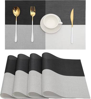 CLVMART Rectangular Pack of 6 Table Placemat