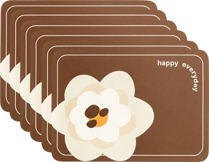 YELONA Rectangular Pack of 6 Table Placemat