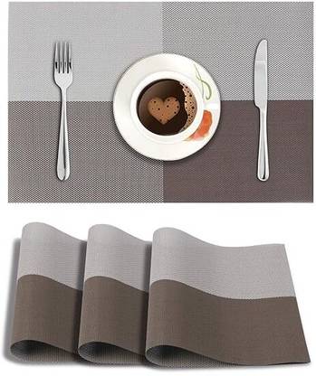 TASKRA Rectangular Pack of 6 Table Placemat