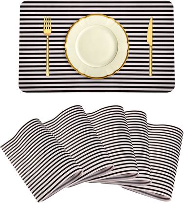 KUBER INDUSTRIES Rectangular Pack of 6 Table Placemat