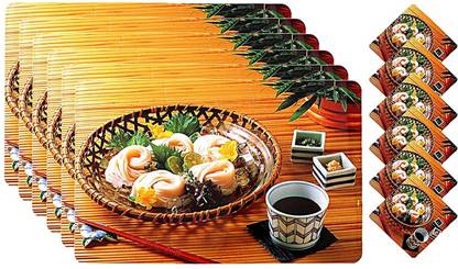 KUBER INDUSTRIES Rectangular Pack of 6 Table Placemat