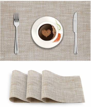 HOKiPO Rectangular Pack of 4 Table Placemat