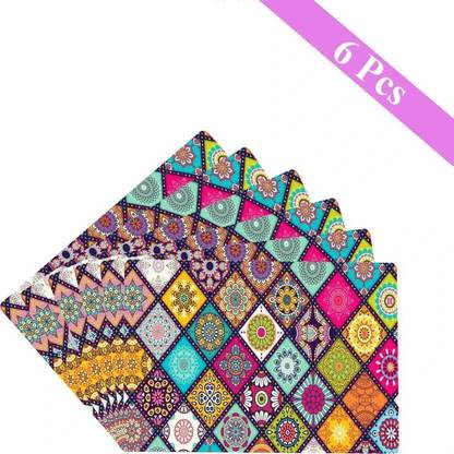 Crosmo Rectangular Pack of 6 Table Placemat