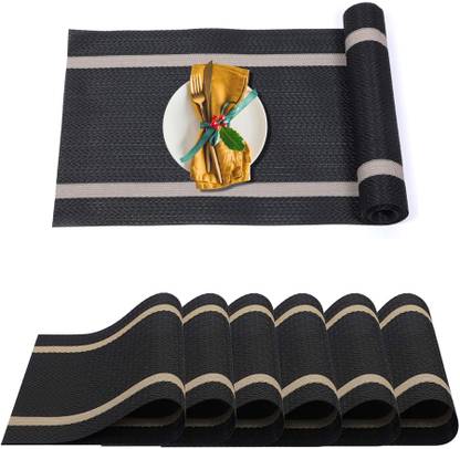 YELONA Rectangular Pack of 7 Table Placemat
