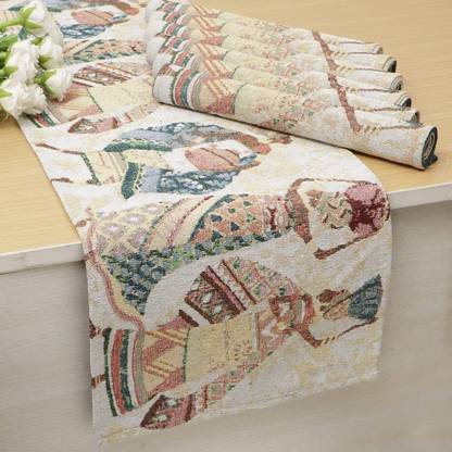 HOKiPO Rectangular Pack of 7 Table Placemat