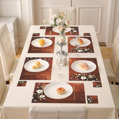 KUBER INDUSTRIES Rectangular Pack of 6 Table Placemat