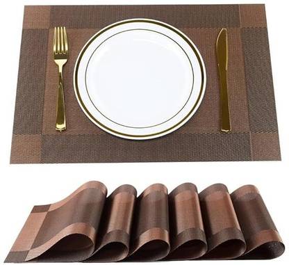 टस्करा रेक्टेंगुलर 6 का पैक टेबल प्लेसमेट