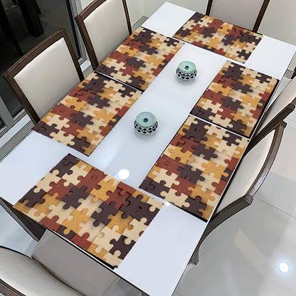 Creadcraft Rectangular Pack of 6 Table Placemat