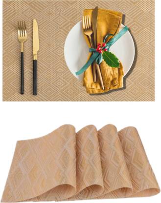 KitchEase Rectangular Pack of 4 Table Placemat