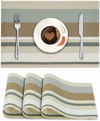 HOKiPO Rectangular Pack of 4 Table Placemat