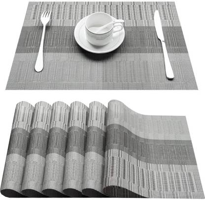 YELONA Rectangular Pack of 6 Table Placemat