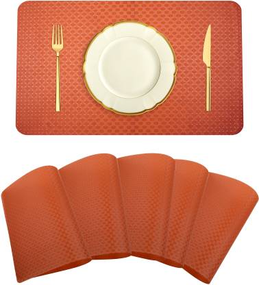 KUBER INDUSTRIES Rectangular Pack of 6 Table Placemat