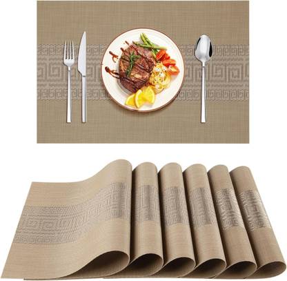 YELONA Rectangular Pack of 6 Table Placemat
