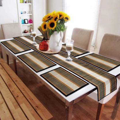 HOKiPO Rectangular Pack of 7 Table Placemat