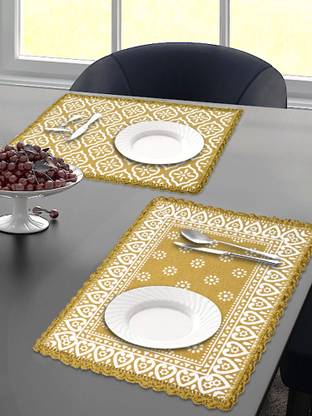 Saral Home Rectangular Pack of 2 Table Placemat