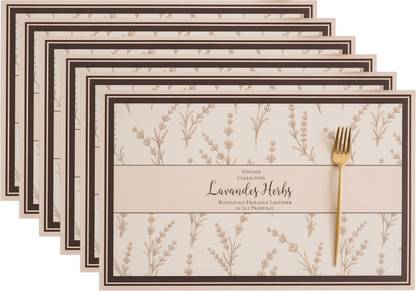 YELONA Rectangular Pack of 6 Table Placemat