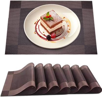 iBELL Rectangular Pack of 6 Table Placemat
