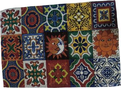 PRAKARTIK Rectangular Pack of 6 Table Placemat
