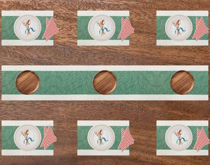 Bhaguji Rectangular Pack of 7 Table Placemat
