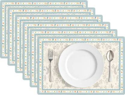 YELONA Rectangular Pack of 6 Table Placemat