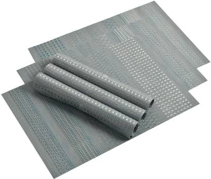 YELLOW WEAVES Rectangular Pack of 6 Table Placemat